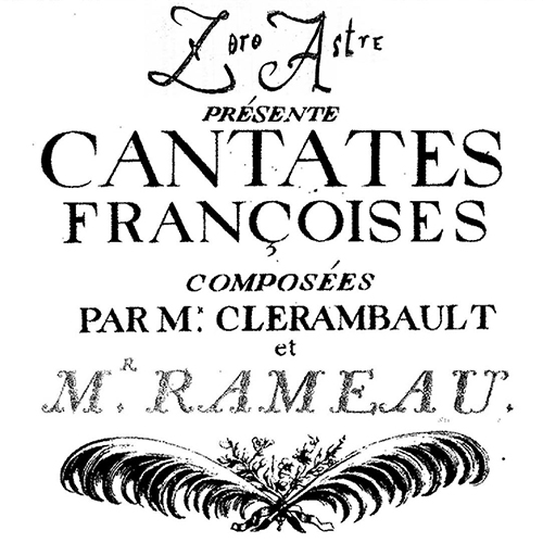 Affiche concert cantates françaises de l'Ensemble Zoroastre